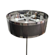 KARE Design Retro Style Chrome and Carbon Finish Floor Lamp