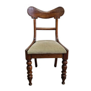 Antique 1830s Victorian Balloon Back Dining Chair