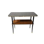 Vintage Two-Tiered Mid-Century Glass Coffee Table