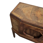 19th Century Marquetry Octagonal Cellarette on Stand