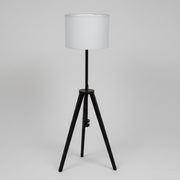 Sleek Minimalist Tripod Floor Lamp in Matte Black