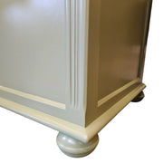 Sage Green Upcycled Wooden Blanket Box Storage Trunk