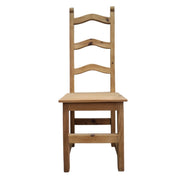 Rustic Wave-Back Artisan Dining Chair