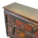 Antique Hand-Carved Oriental Cabinet with Phoenix Detailing