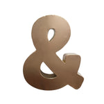Rustic Gold Metal Ampersand Wall Decor
