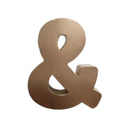 Rustic Gold Metal Ampersand Wall Decor