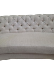 Light Beige Tufted Chesterfield Sofa
