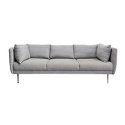 LG Living Supra Modern 3-Seater Fabric Sofa