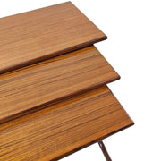 Vintage 1960s Inspired Sculptural Wooden Nesting Tables