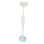 Kundalini E.T.A. Style White Glass Flared Floor Standing Lamp