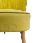 Mid-Century Modern Mustard Velvet Accent Chair