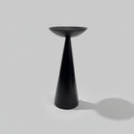 Ikea Retro Matte Black Conical Metal Candle Stand