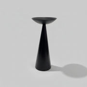 Ikea Retro Matte Black Conical Metal Candle Stand
