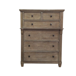 Challene Rustic Wood 5-Drawer Chest
