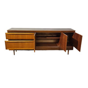 Mid-Century Modern Teak-Finished Long Sideboard