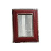 Quilted Red Mirror