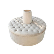 Circular Velvet Lounge Seat
