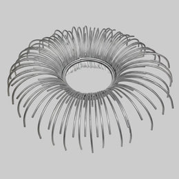 Radiant Retro Silver Wire Sunburst Small Accent Mirror