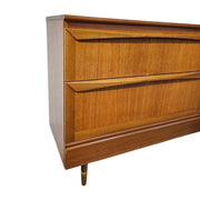 Mid-Century Modern Teak-Finished Long Sideboard