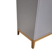 Custom-Made Modern Grey Cabinet