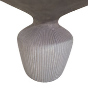 West Elm Fluted Cement Indoor/Outdoor Side Table