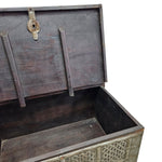 Antique Rajasthani Carved Wood Indian Dowry Chest