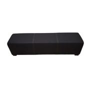 Modern Upholstered Bench with Vertical Stitching