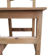 Rustic Wave-Back Artisan Dining Chair