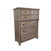 Challene Rustic Wood 5-Drawer Chest
