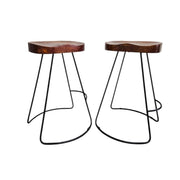 Industrial Solid Wood Tractor Seat Bar Stool