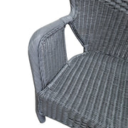 Timeless 20th Century Lloyd Loom Weathered Wicker Chair