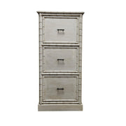 Coastal Chic Faux Bamboo Three-Drawer Chest