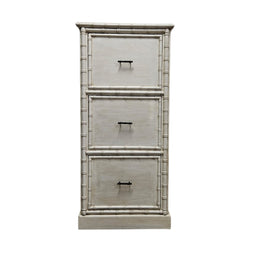 Coastal Chic Faux Bamboo Three-Drawer Chest