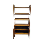 Crate & Barrel Mid-Century Style Tate Walnut Storage Bookcase