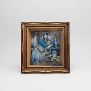 Framed Qajar-Era Persian Portrait