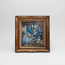 Framed Qajar-Era Persian Portrait