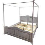Marina Home Provincial Grey Four-Poster Canopy Bed