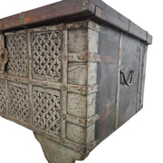 Antique Rajasthani Carved Wood Indian Dowry Chest