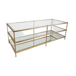 West Elm Mid-Century Brass Terrace Coffee Table