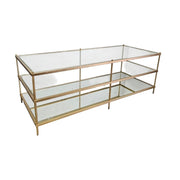 West Elm Mid-Century Brass Terrace Coffee Table