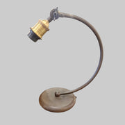 Industrial Aged Bronze Curved Arc Adjusting Desk Task Lamp