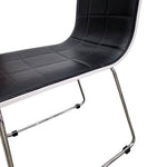 KARE Design Quilted Black Faux Leather Cantilever Chair