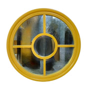 Vibrantly Framed Circular Bullseye Wall Mirror