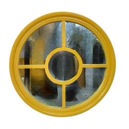 Vibrantly Framed Circular Bullseye Wall Mirror