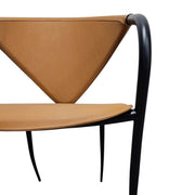 The Sculptural Italian Leather Dining Chair