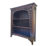 The Grand Mehrab Antique-Inspired Hand-Carved Teak Bookshelf