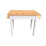 Two-Tone Minimalist Work Desk with Storage Drawer