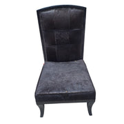 THE One Black Cowhide Accent Chair