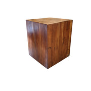 Marina Home Solid Wood Cube Accent Table