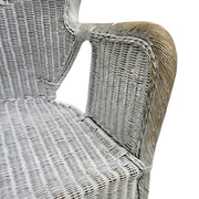 Timeless 20th Century Lloyd Loom Weathered Wicker Chair